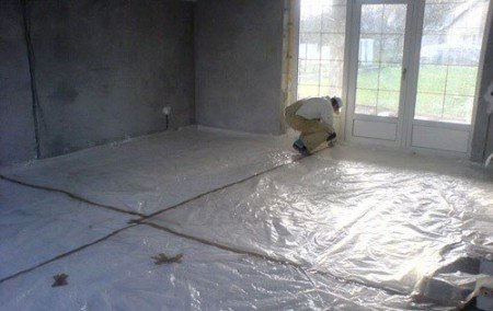 Гидроизоляция на бетонный пол под лаги