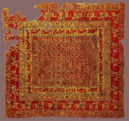 Пазырыкский ковёр (самый старый, найденный на Алтае)